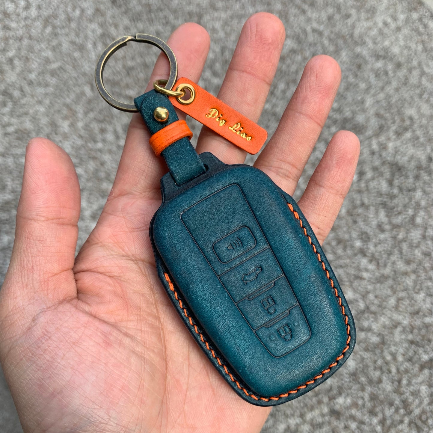 Toyota key fob cover, Pueblo leather