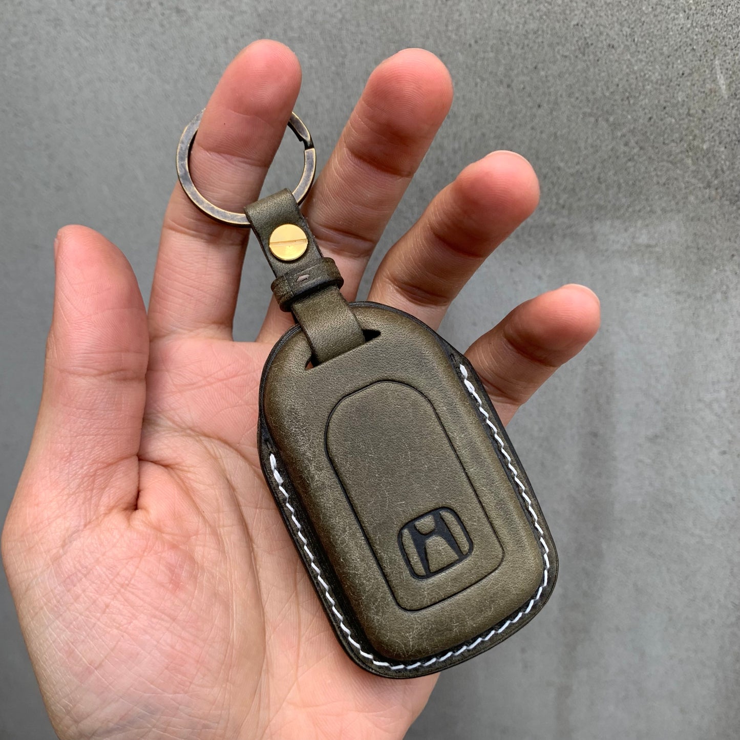 Honda key fob cover, Pueblo leather key case