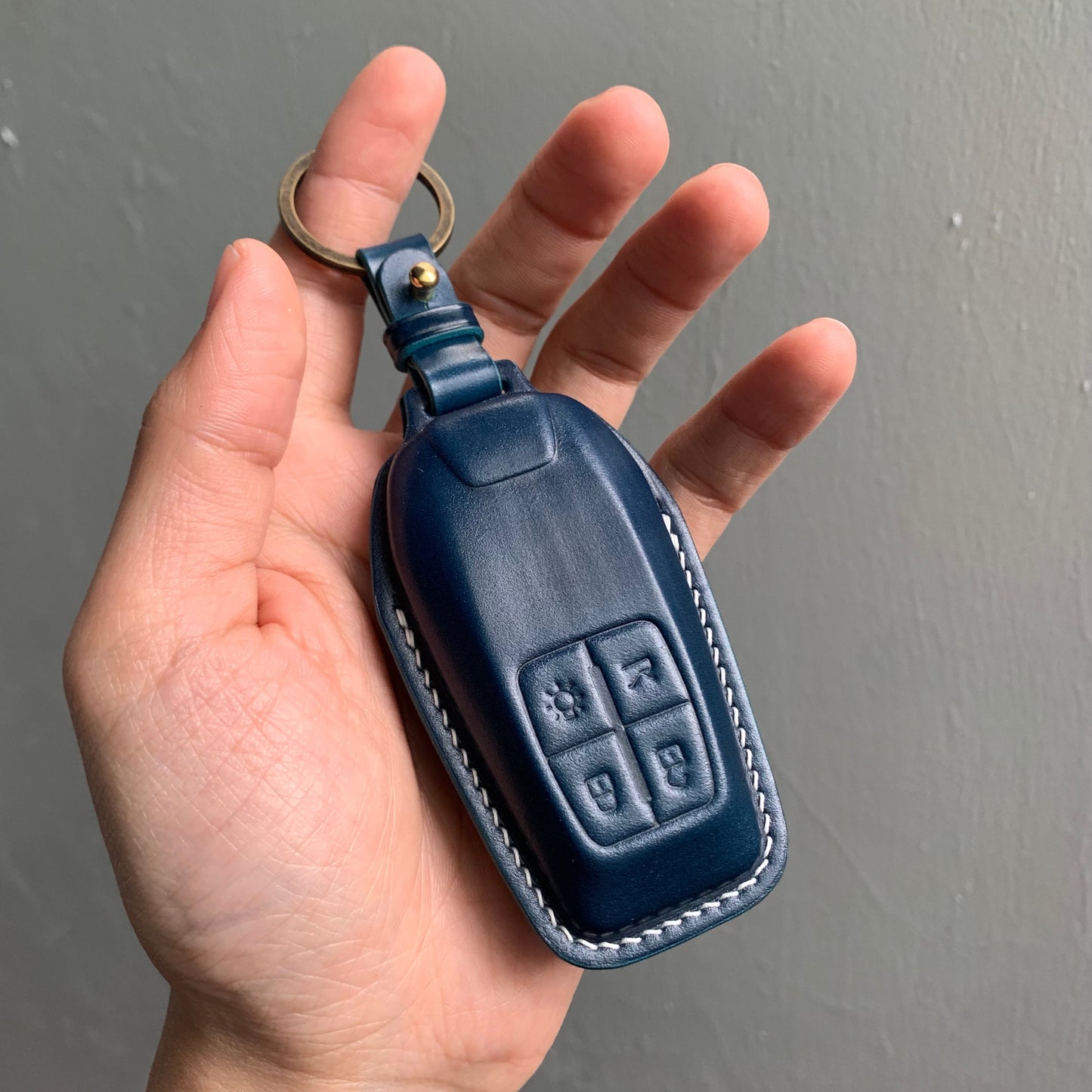 Ferrari key fob cover, key case Shell Cordovan