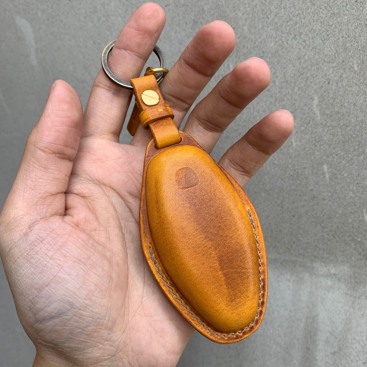 McLaren key fob cover, Wax leather