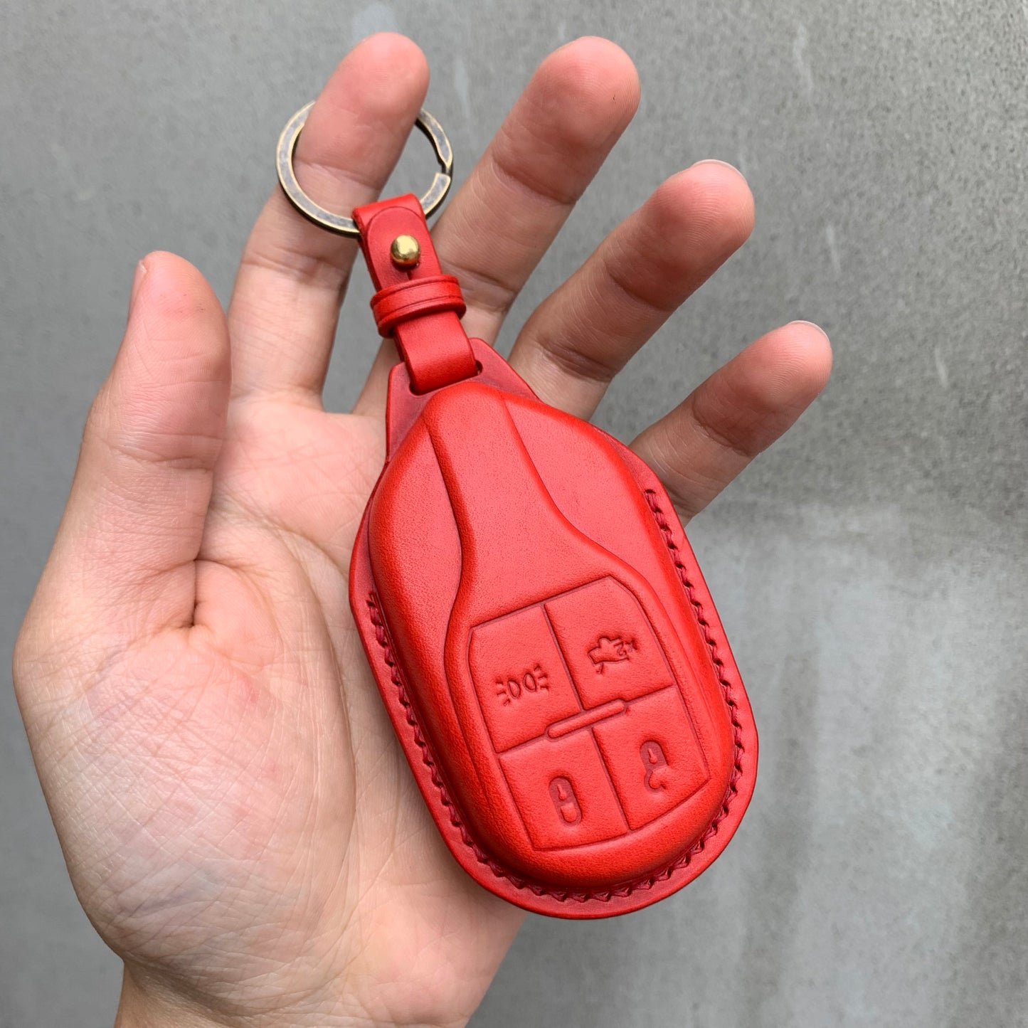 Maserati key fob cover, Buttero Leather