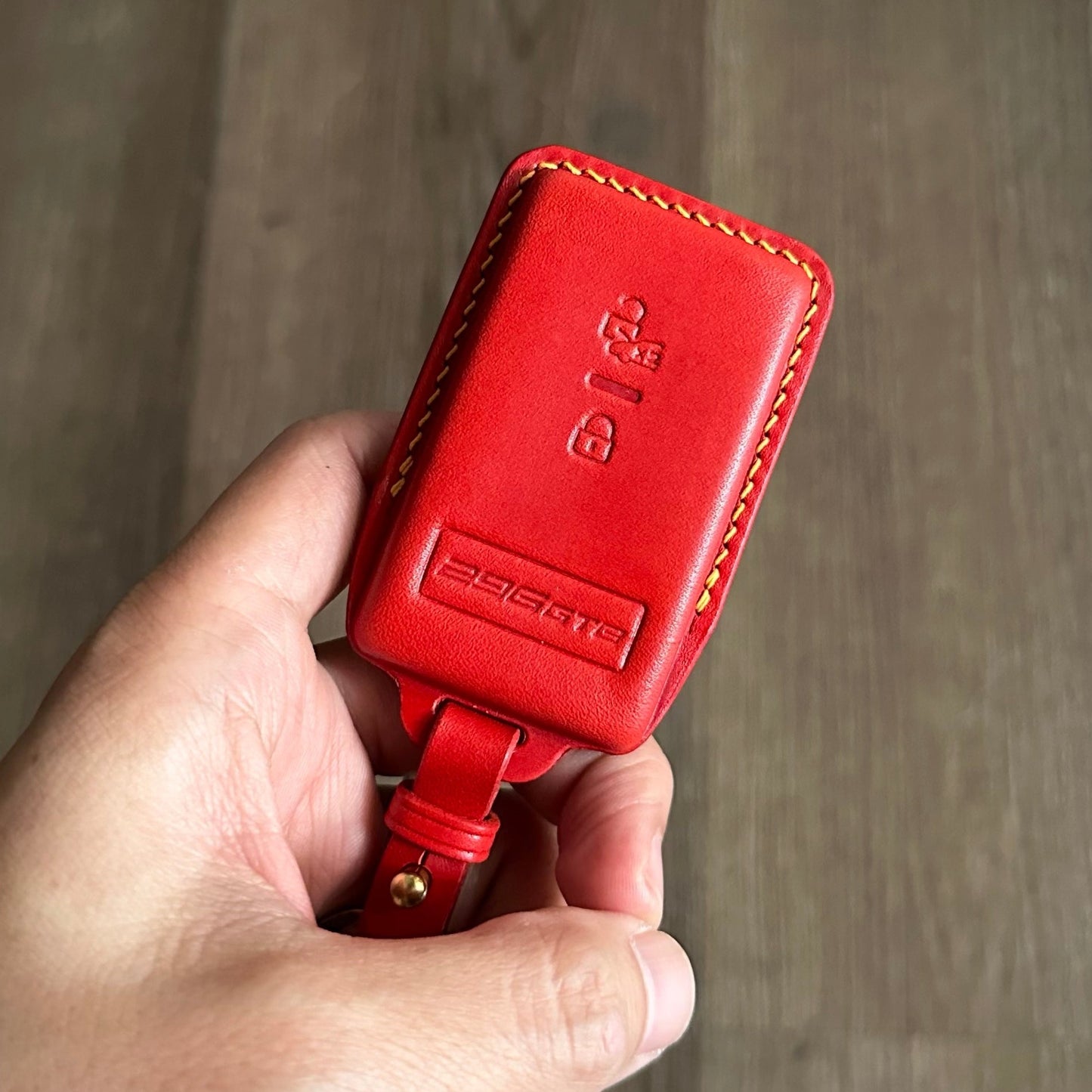 Ferrari key fob cover, Roma key case, 296GTS, Buttero Leather