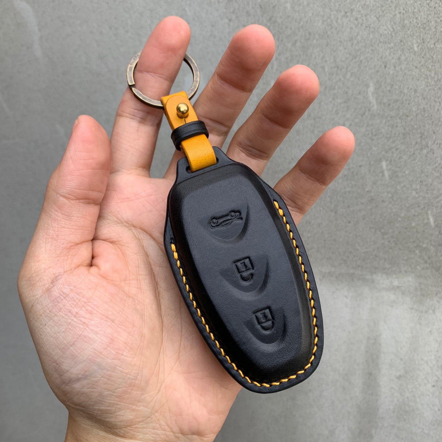 McLaren key fob cover, key case, Buttero Leather