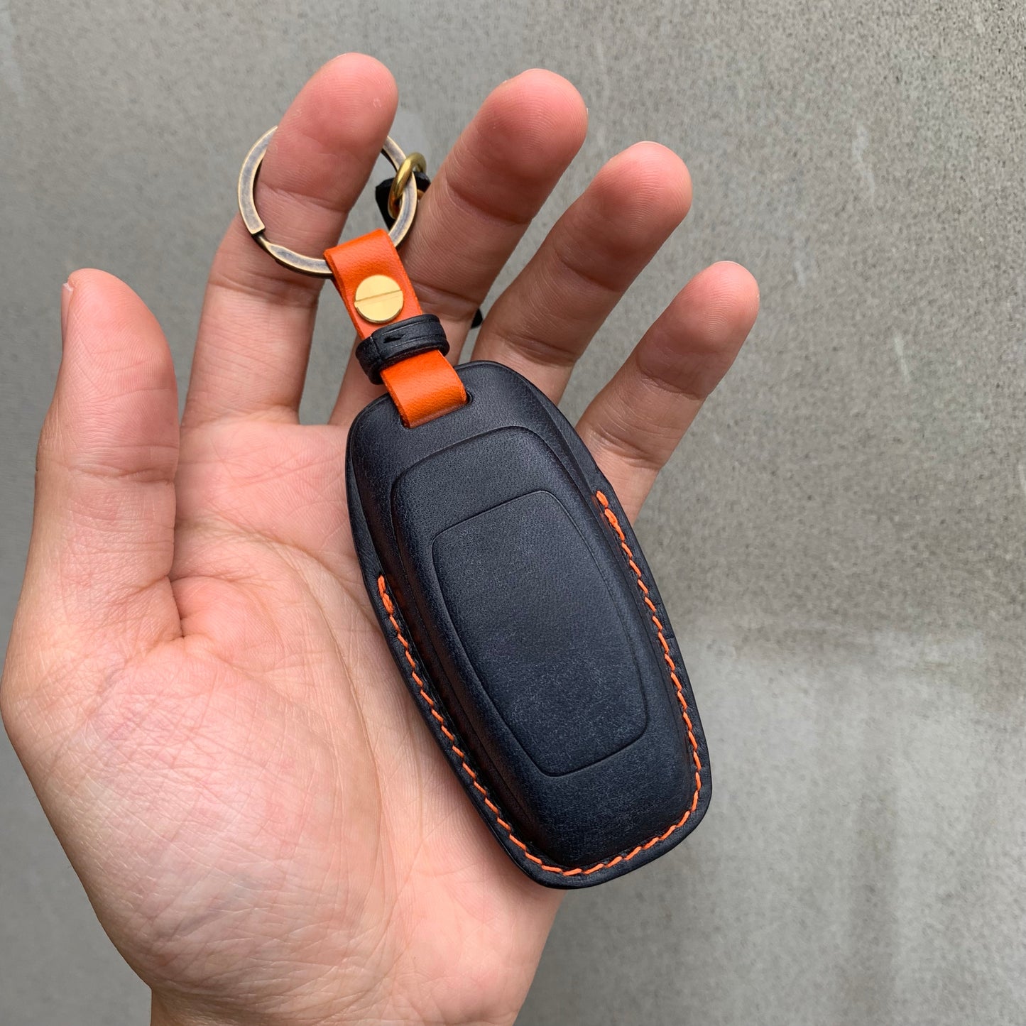 Audi key fob cover, key case, Pueblo leather
