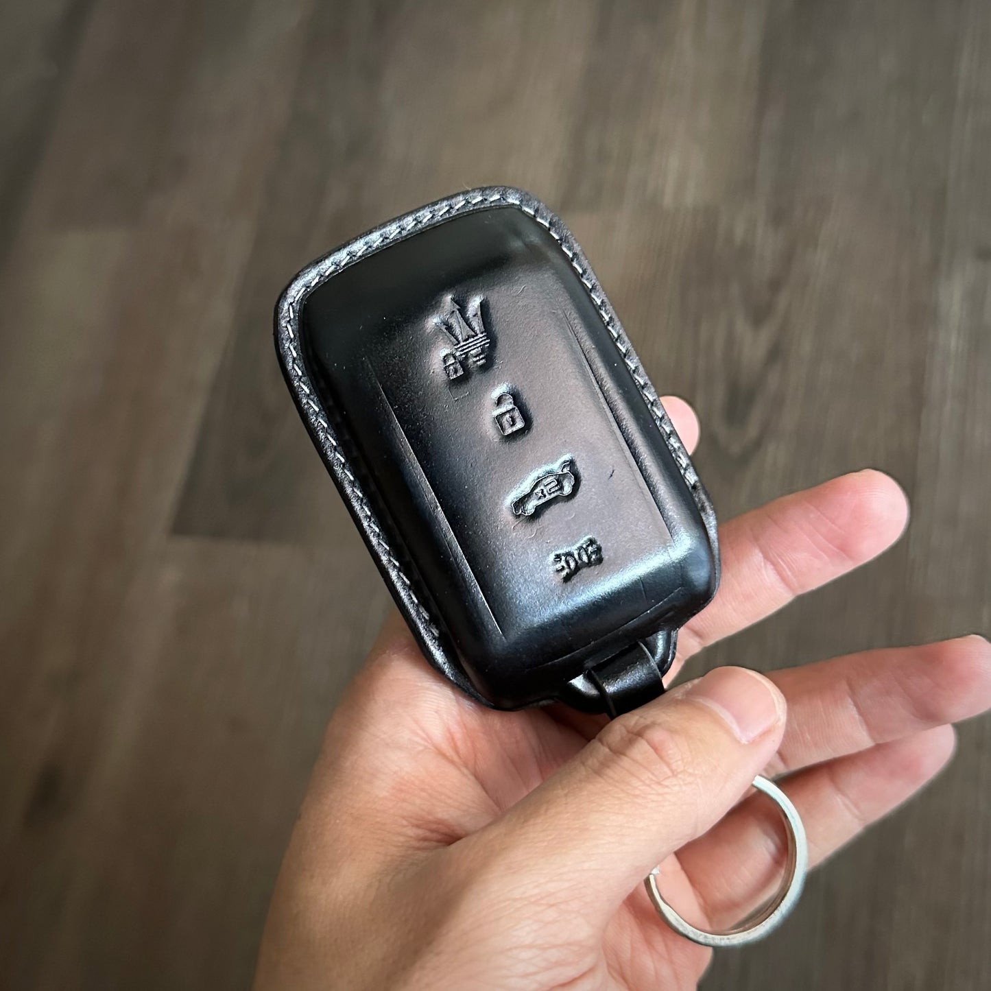 Maserati key fob cover, key case, Shell Cordovan