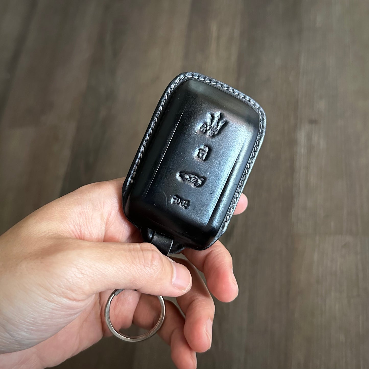 Maserati key fob cover, key case, Shell Cordovan