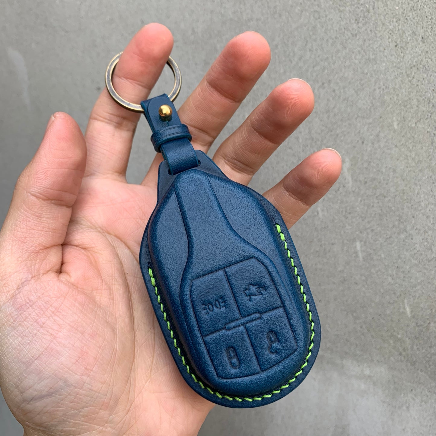 Maserati key fob cover, Buttero Leather