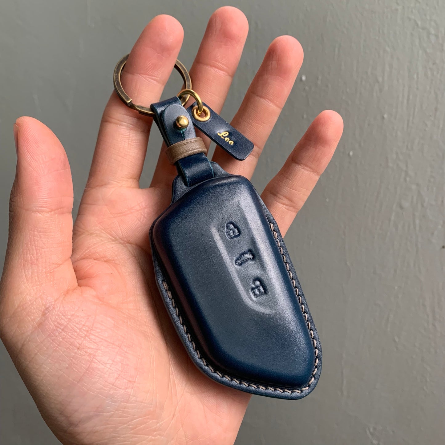 Volkswagen key fob cover, Shell Cordovan, key case
