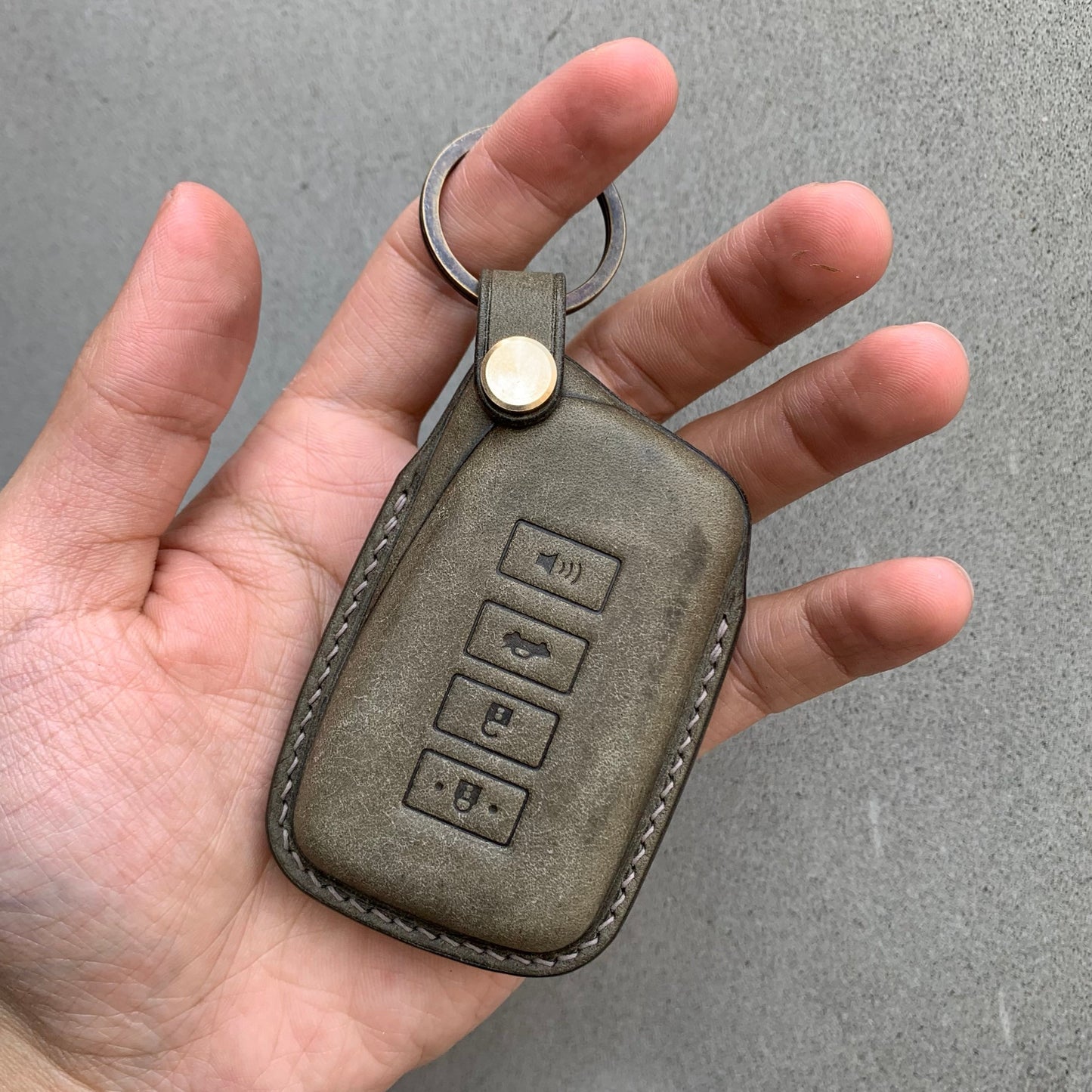 Lexus key fob cover, Pueblo leather
