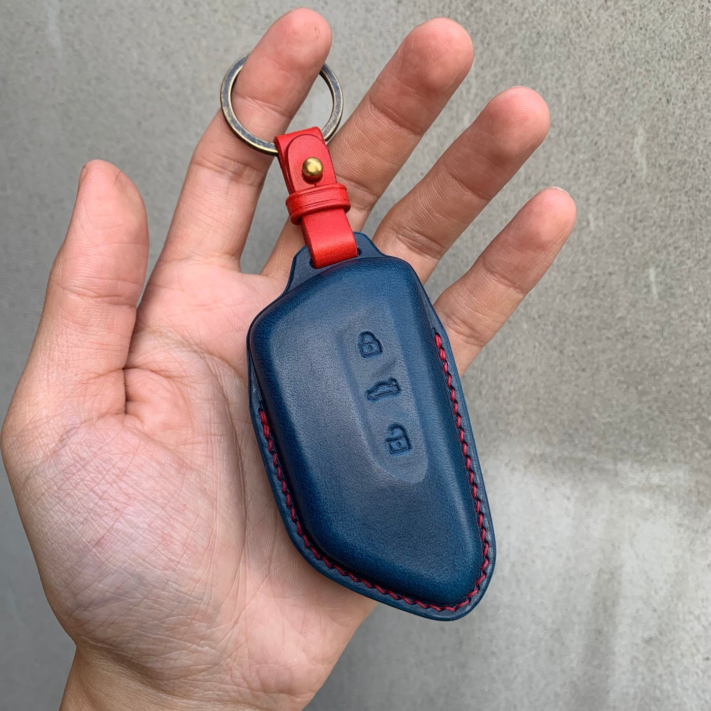 Volkswagen key fob cover, Buttero leather