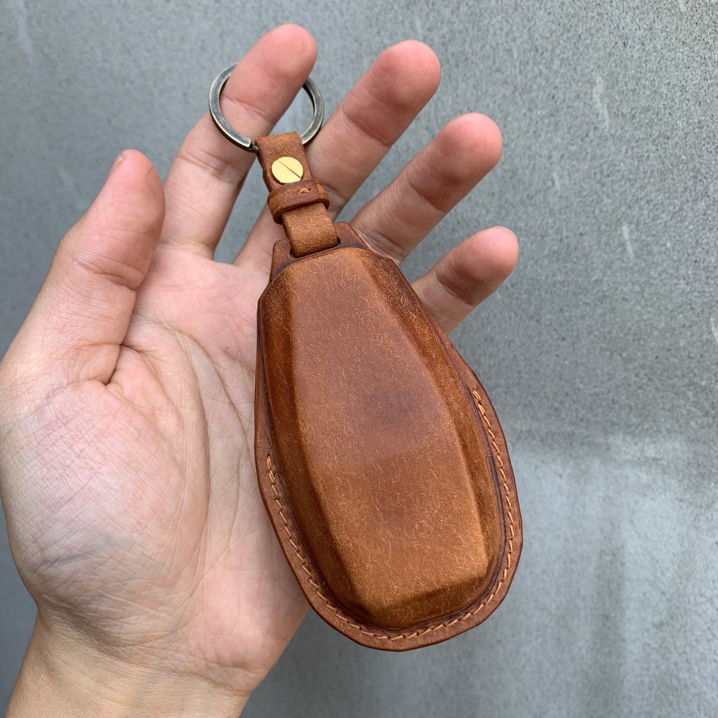 Aston Martin key case, key fob cover, Pueblo leather