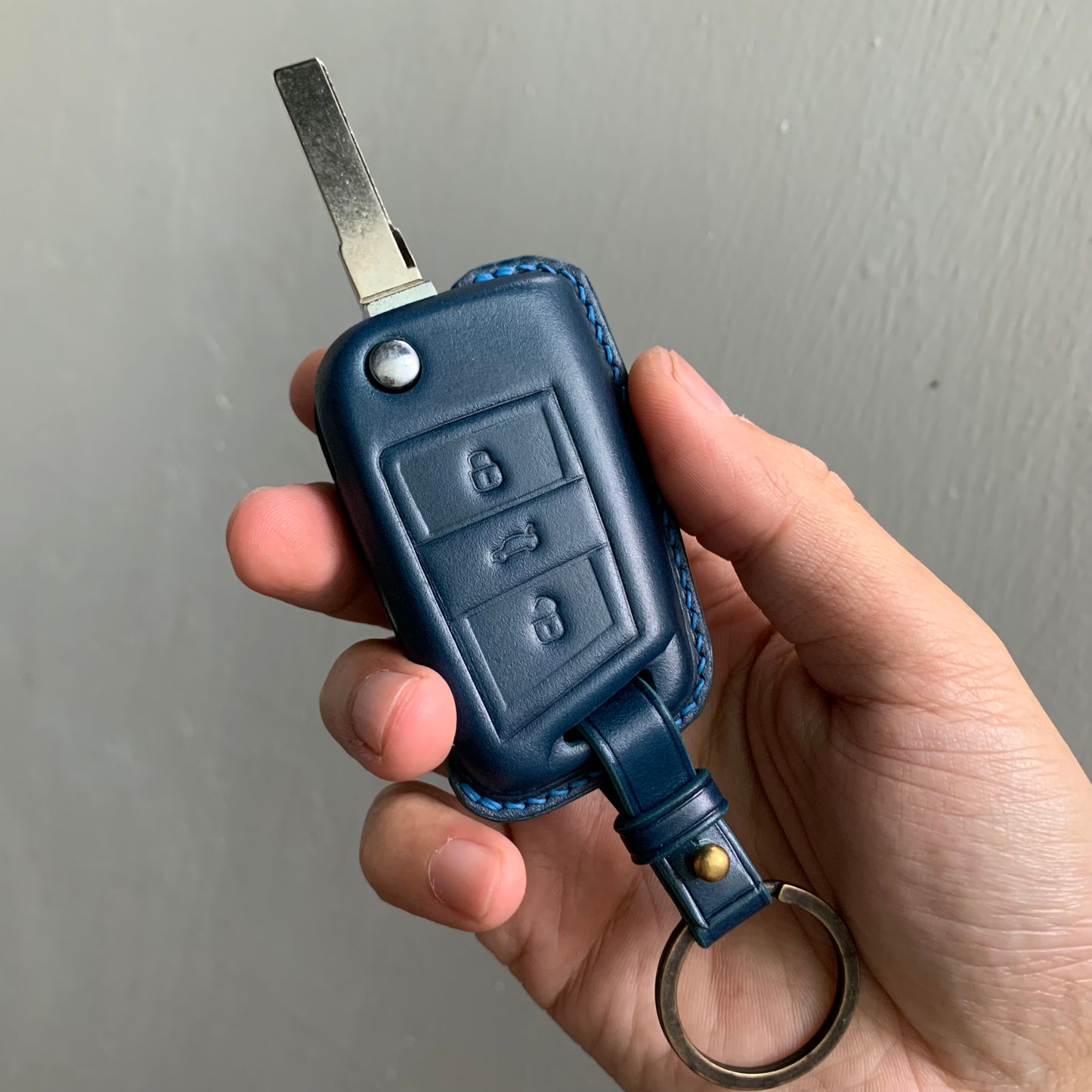 Volkswagen key fob cover, Shell Cordovan, key case