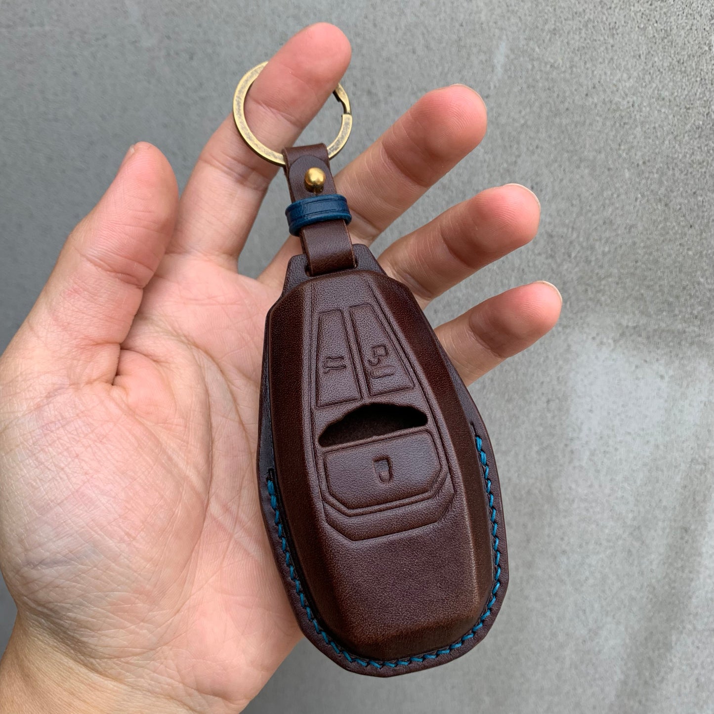 Aston Martin key fob cover, key case, Buttero Leather