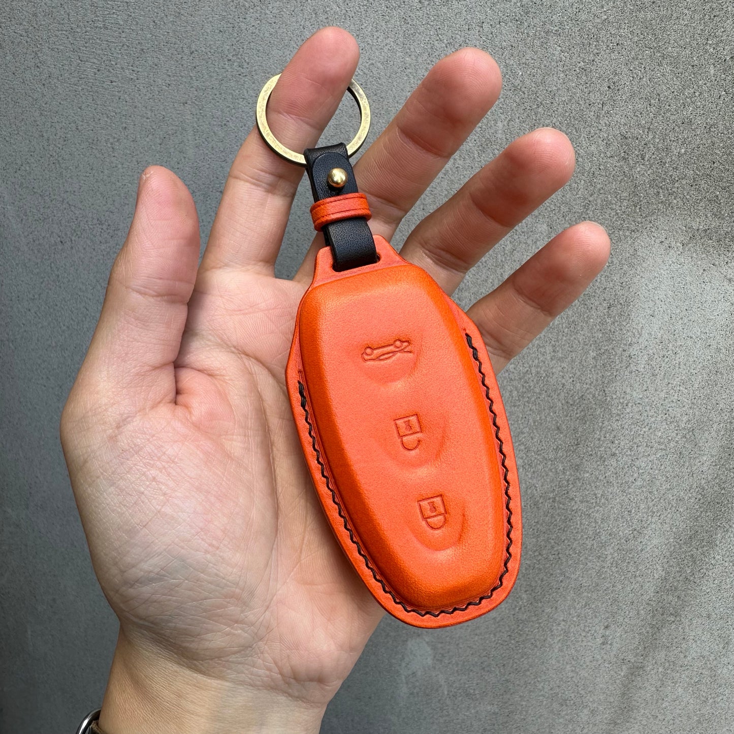 McLaren key fob cover, key case, Buttero Leather