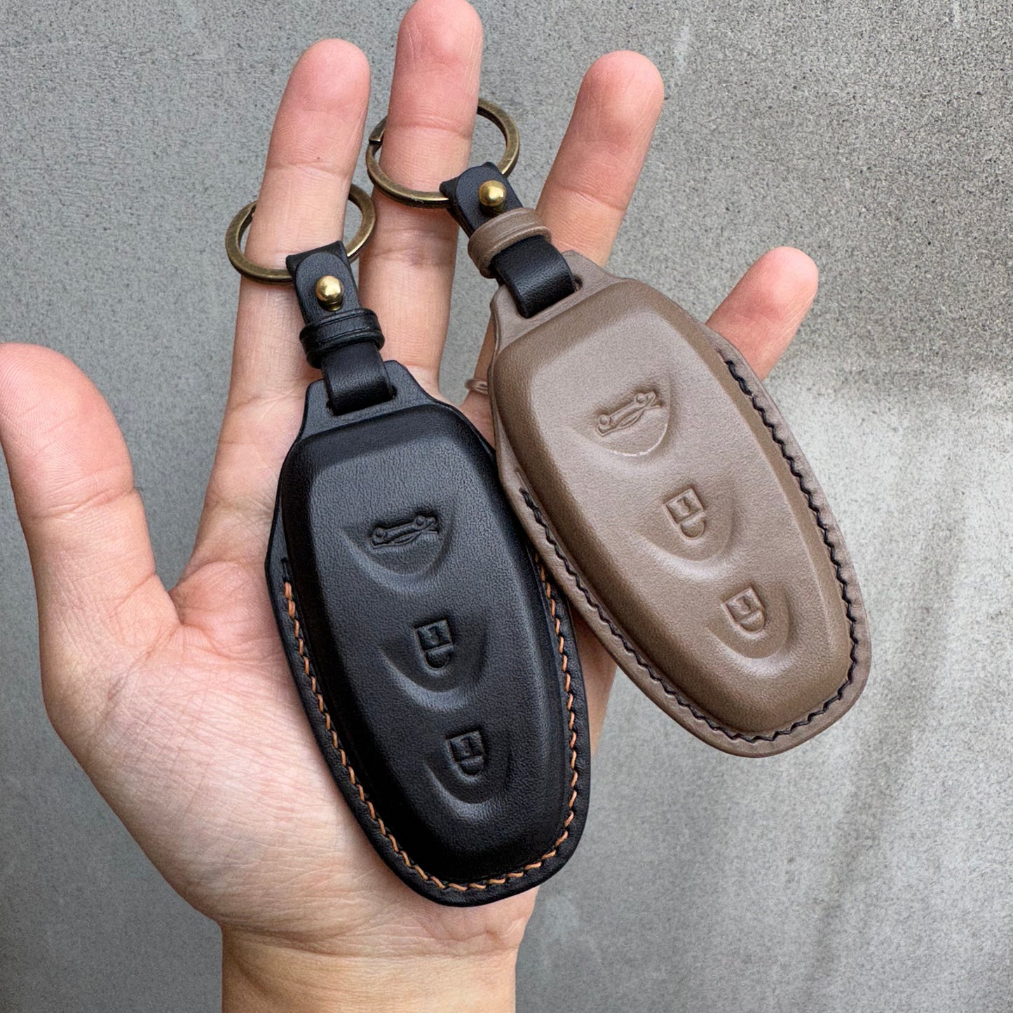 McLaren key fob cover, key case, Buttero Leather