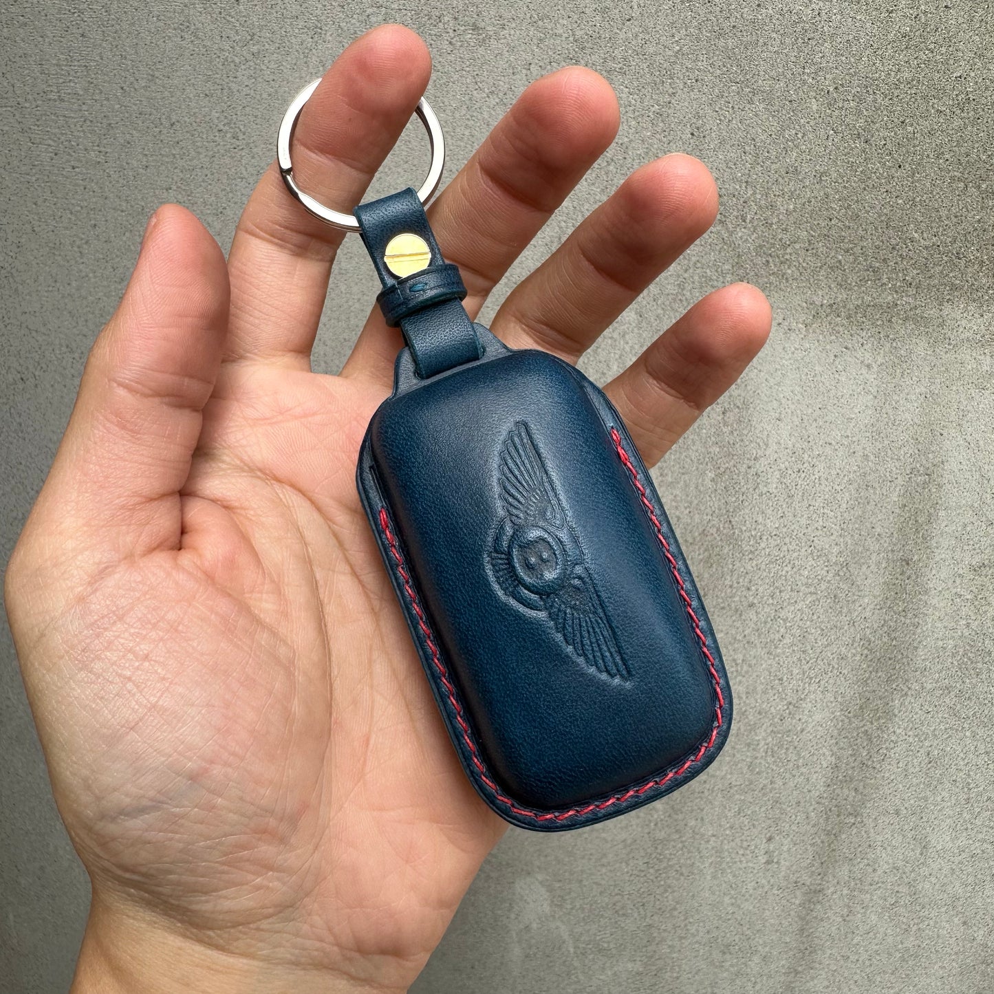 Bentley key fob cover, key case, Buttero Leather