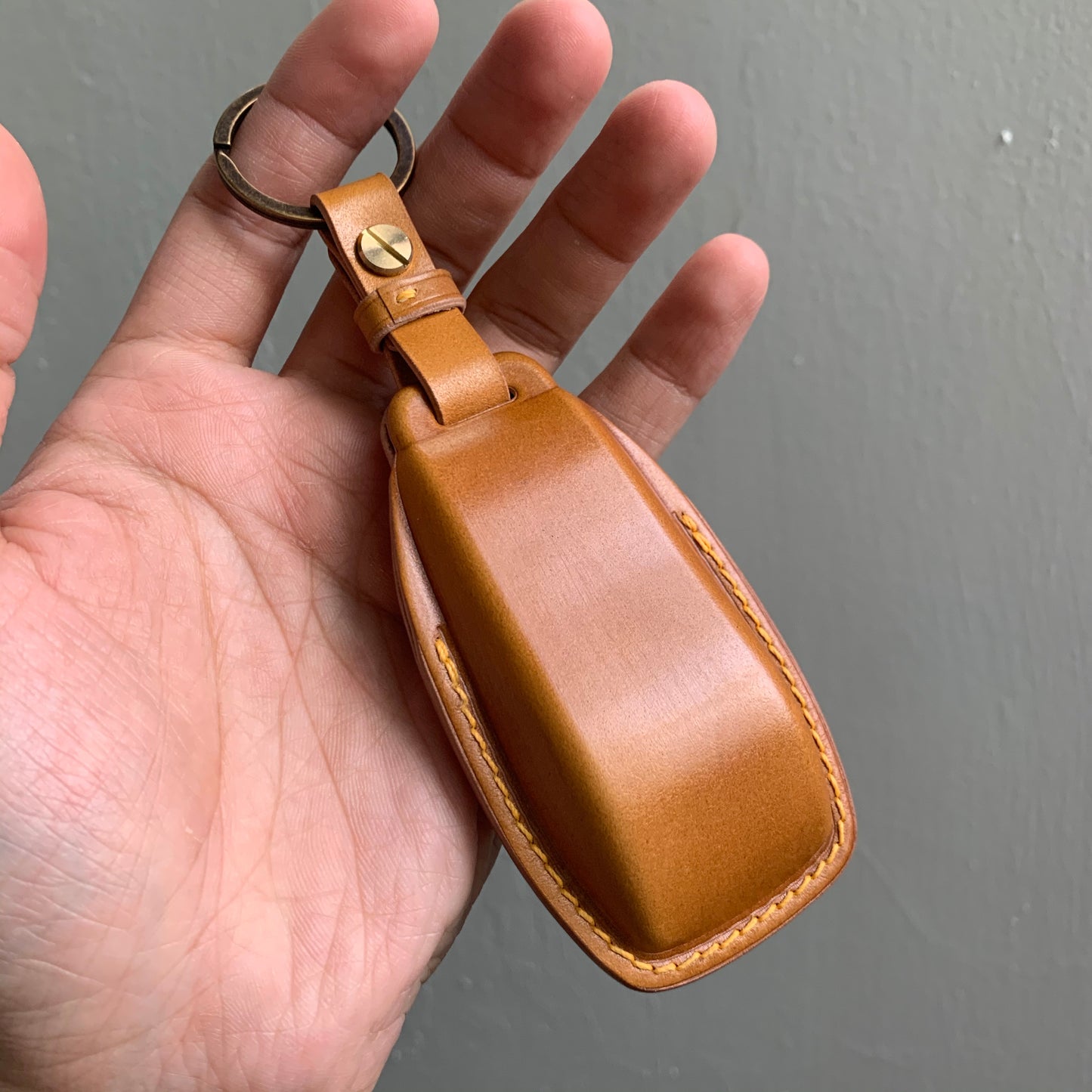 Mercedes-Benz key fob cover, Shell Cordovan