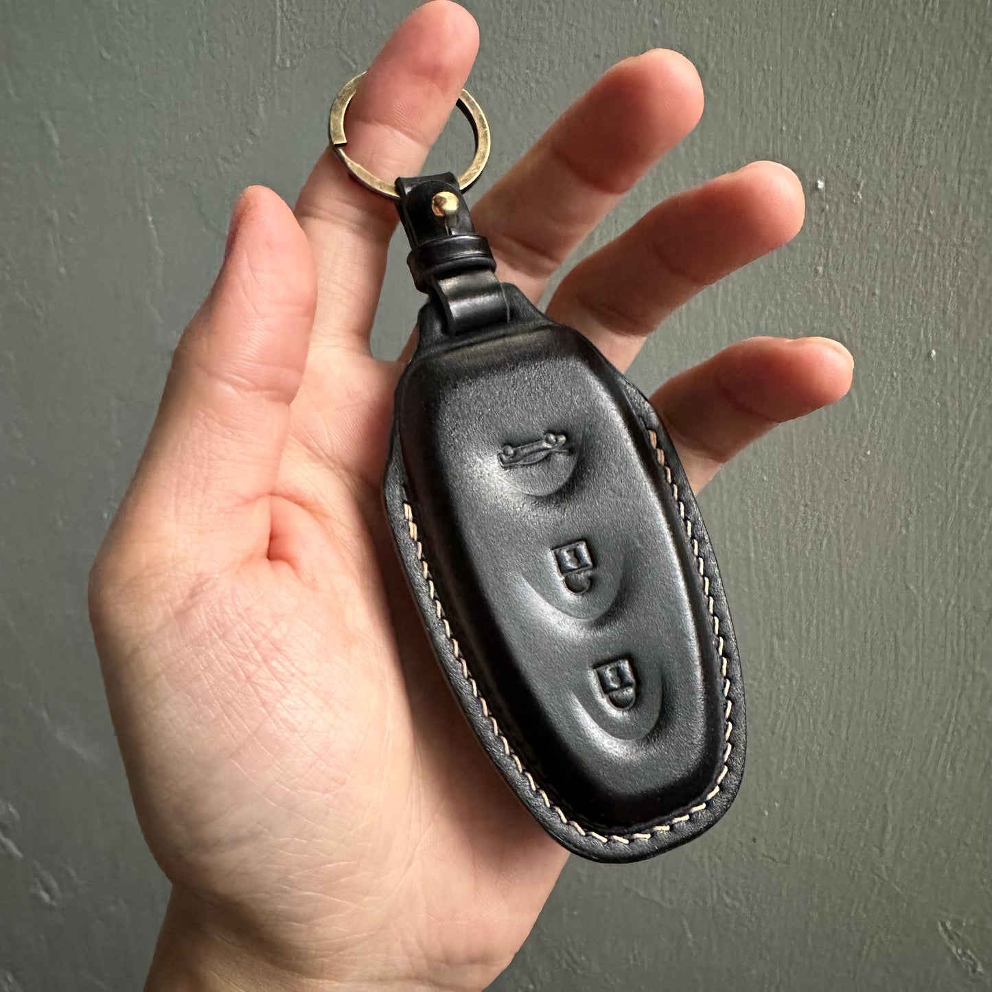 McLaren key fob cover, Shell Cordovan