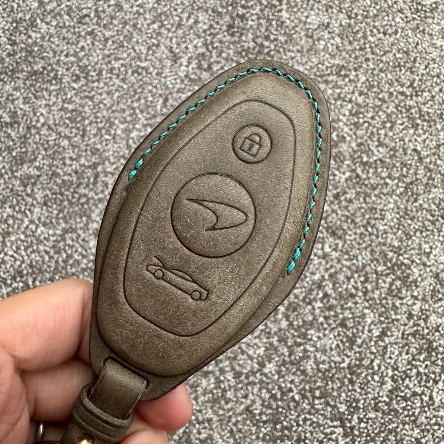 McLaren key case, key fob cover, Pueblo leather