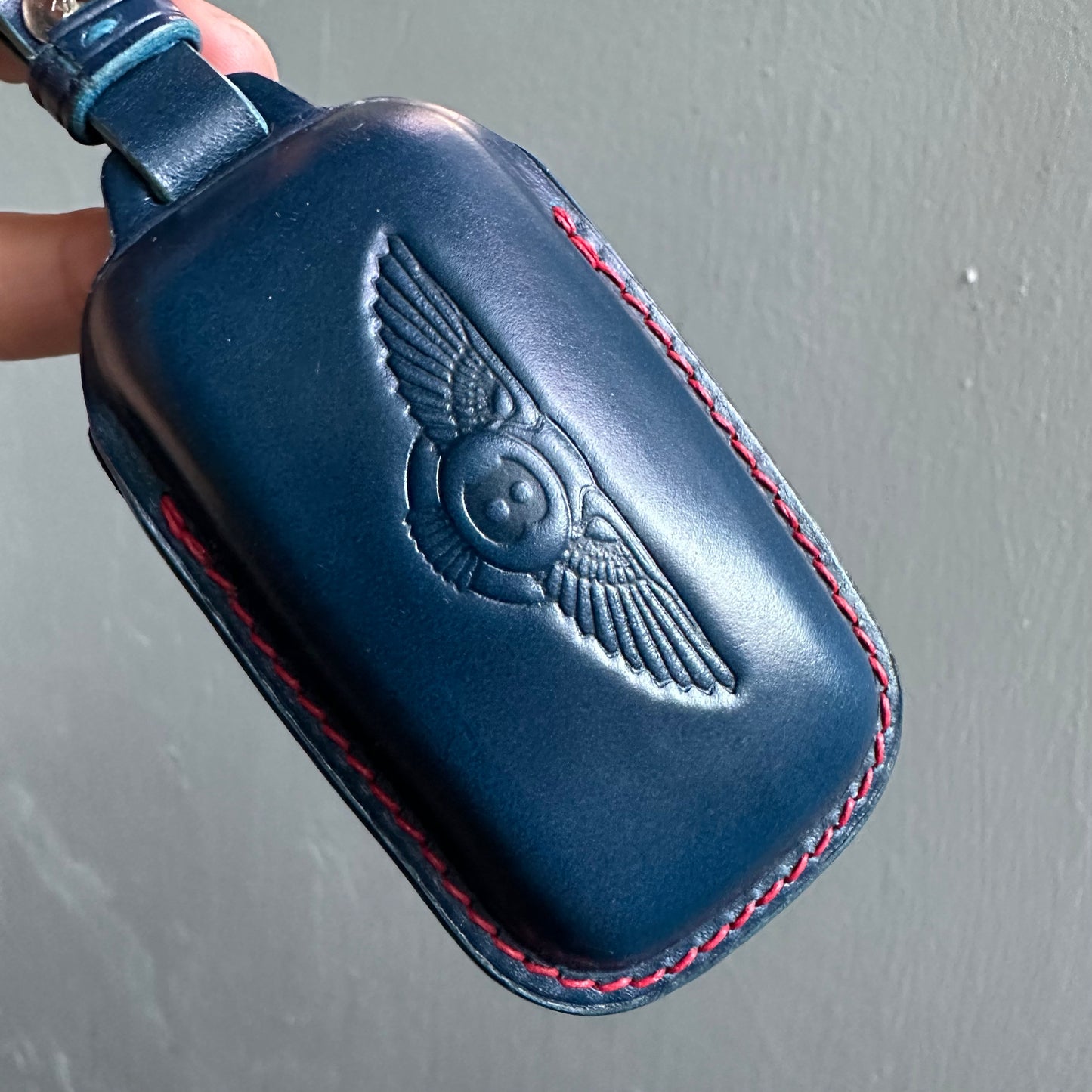 Bentley key fob cover, Bentley Leather key case, Shell Cordovan