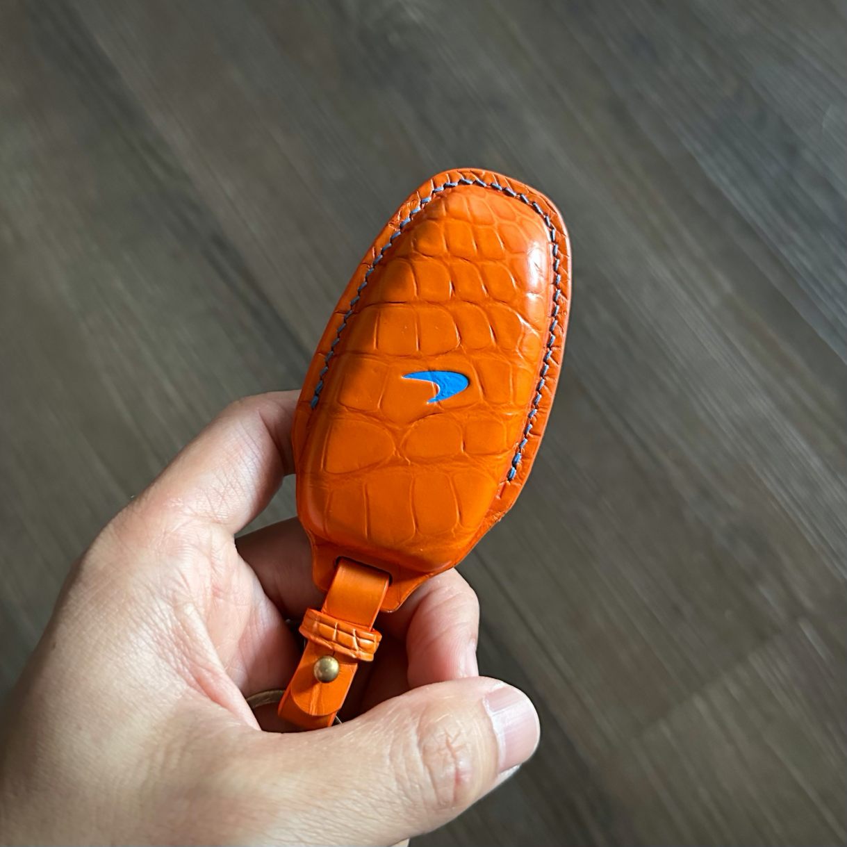 McLaren key fob cover, Shell Cordovan