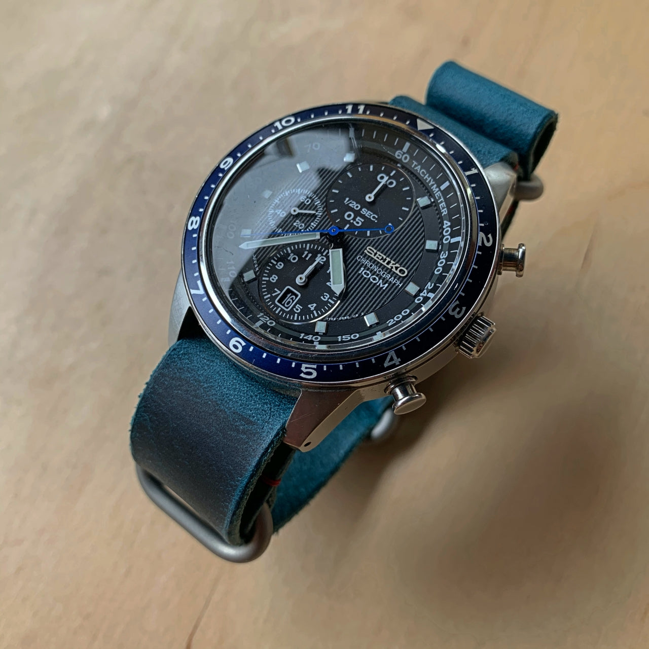 Wax Leather NATO strap, leather zulu strap