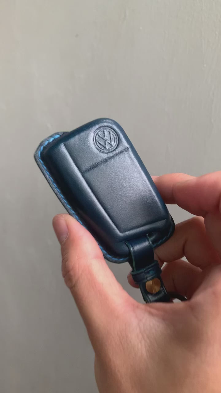 Buttero Leather car key case, car key cover, VW Volkswagen - Shop