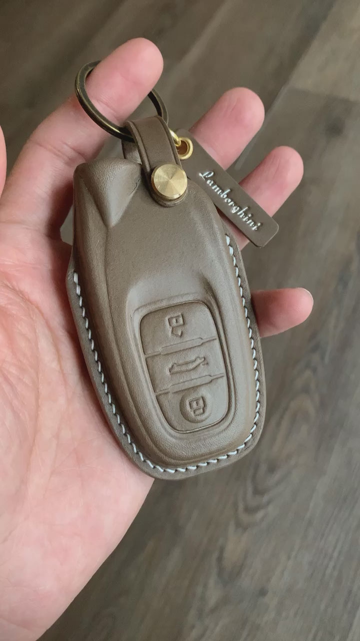 Lamborghini key fob cover, key case, Buttero Leather – Shao Leather