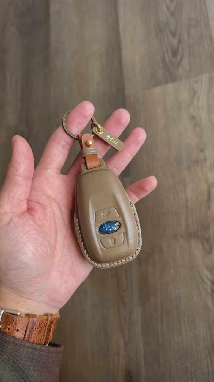 Subaru key fob cover, Buttero Leather key case