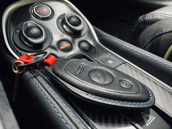 McLaren key fob cover, key case, Buttero Leather