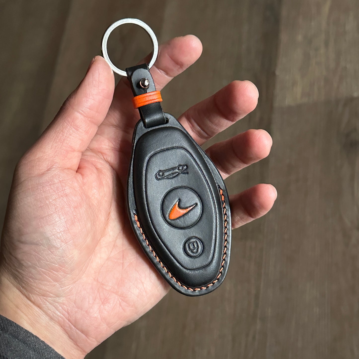 Handmade McLaren Leather Key Case | Luxury Anniversary & Birthday Gift, key case, Buttero Leather