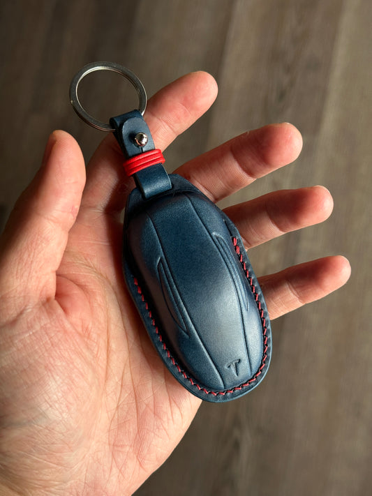 Tesla key fob cover, Buttero Leather