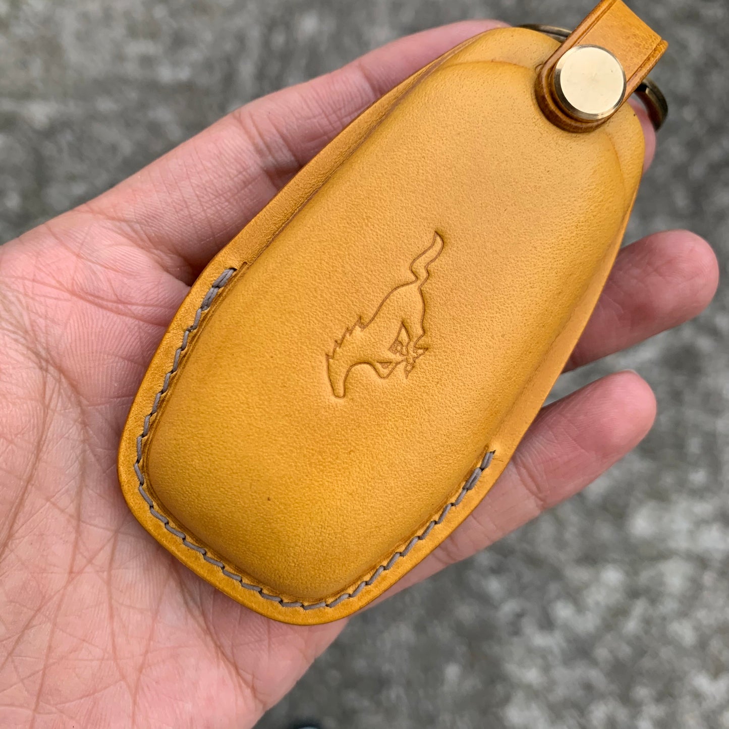 Ford Mustang key fob cover, Buttero Leather