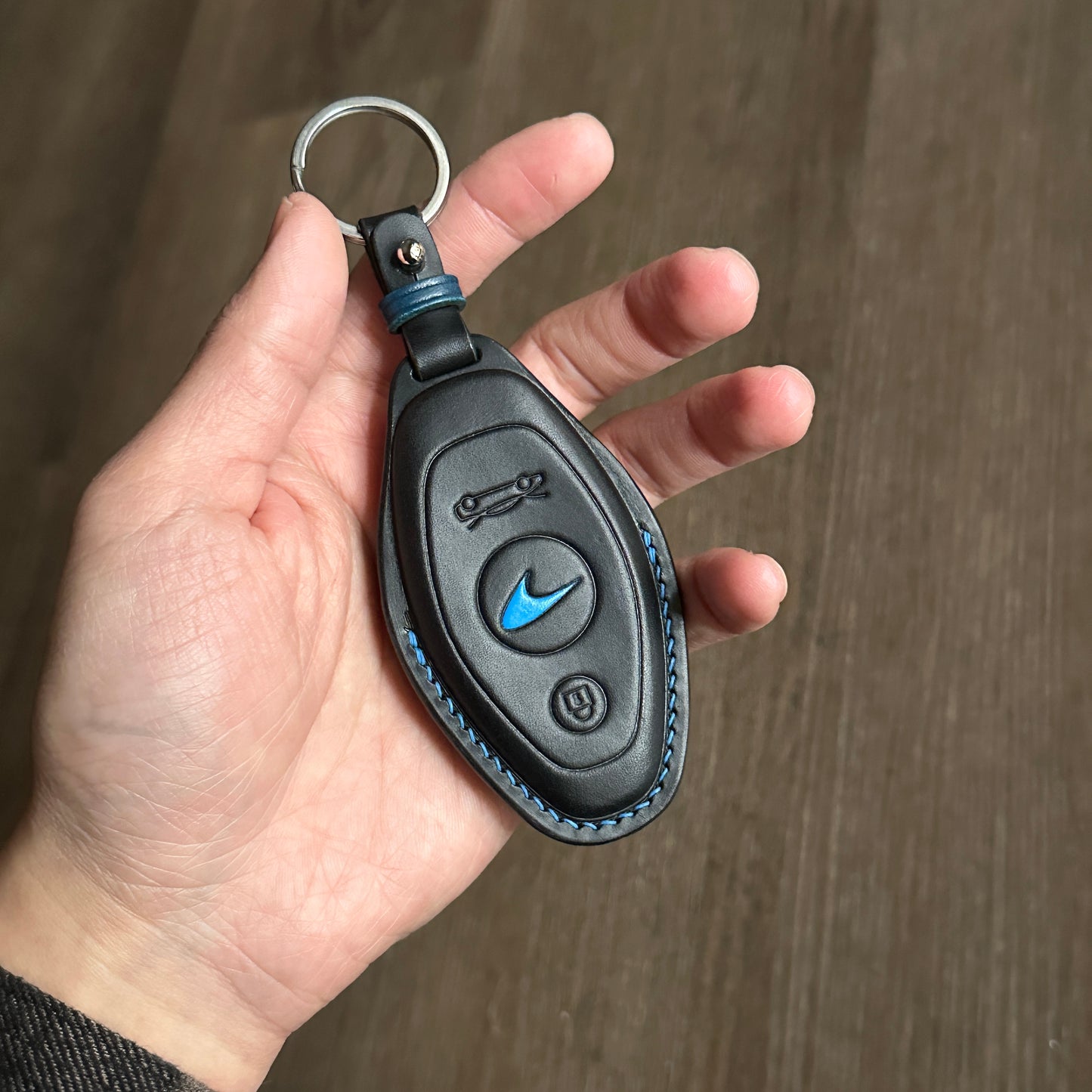 Handmade McLaren Leather Key Case | Luxury Anniversary & Birthday Gift, key case, Buttero Leather