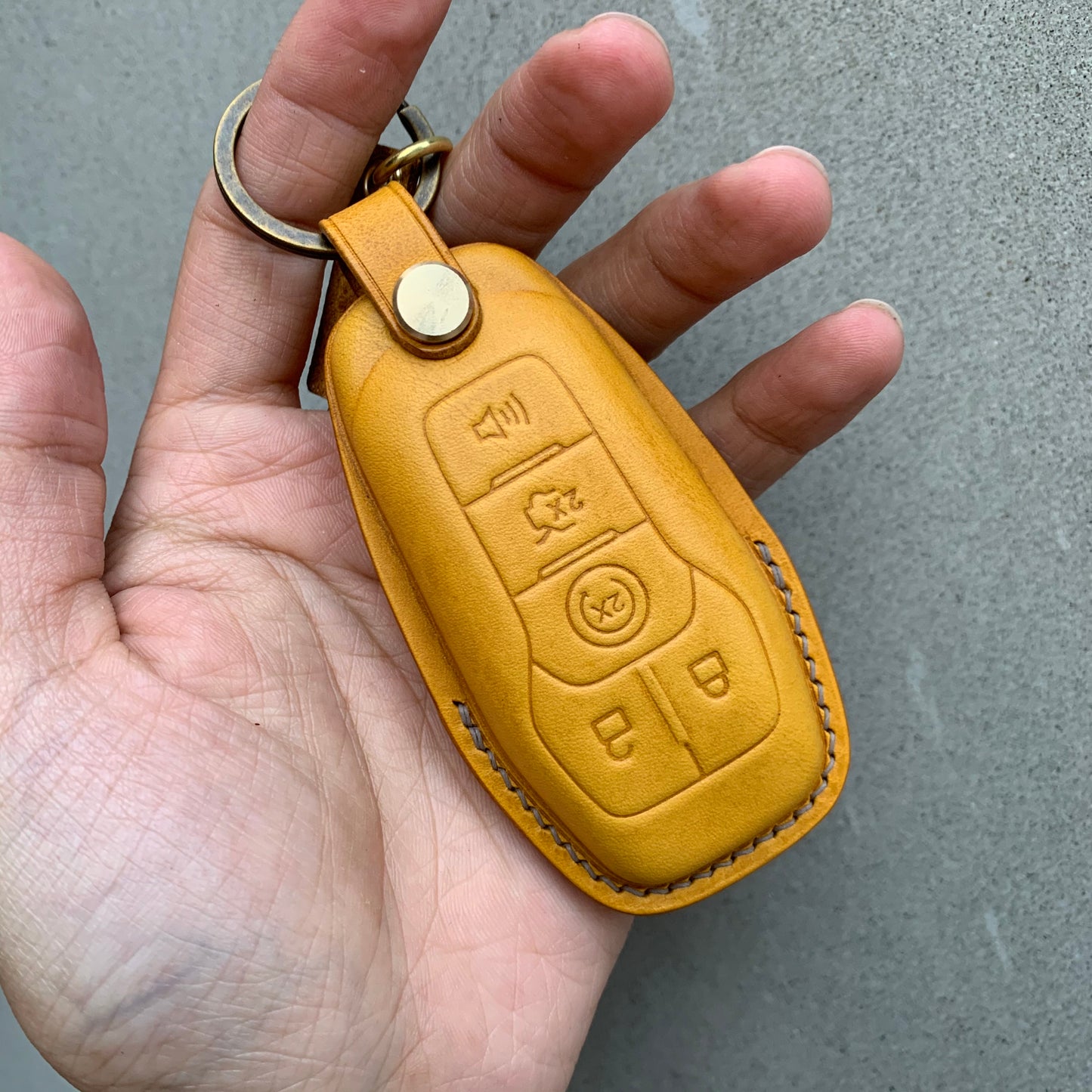 Ford Mustang key fob cover, Buttero Leather