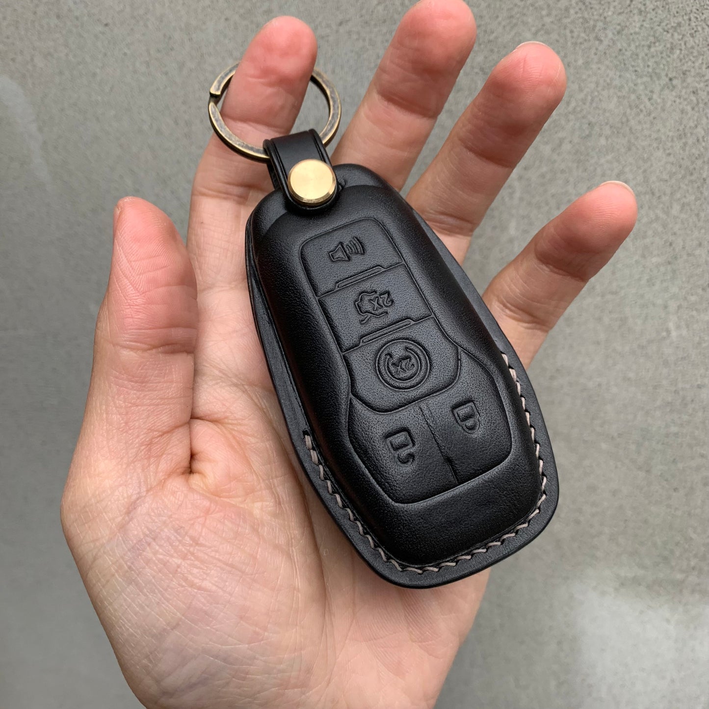 Ford Mustang key fob cover, Buttero Leather