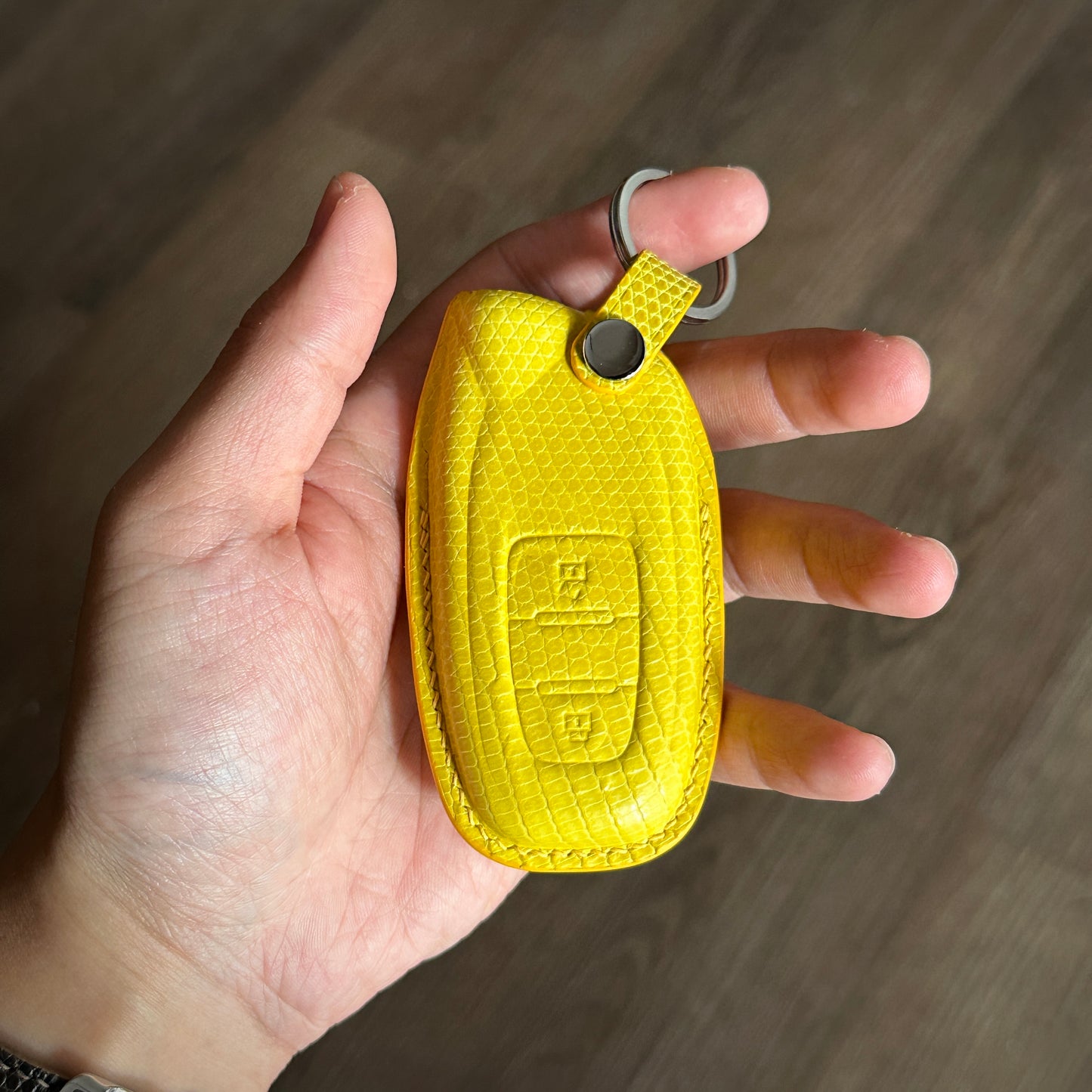 Lamborghini key fob cover,  Lizard leather Leather key case