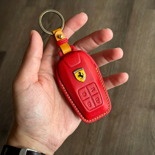 Ferrari key fob cover, key case, Buttero  Leather