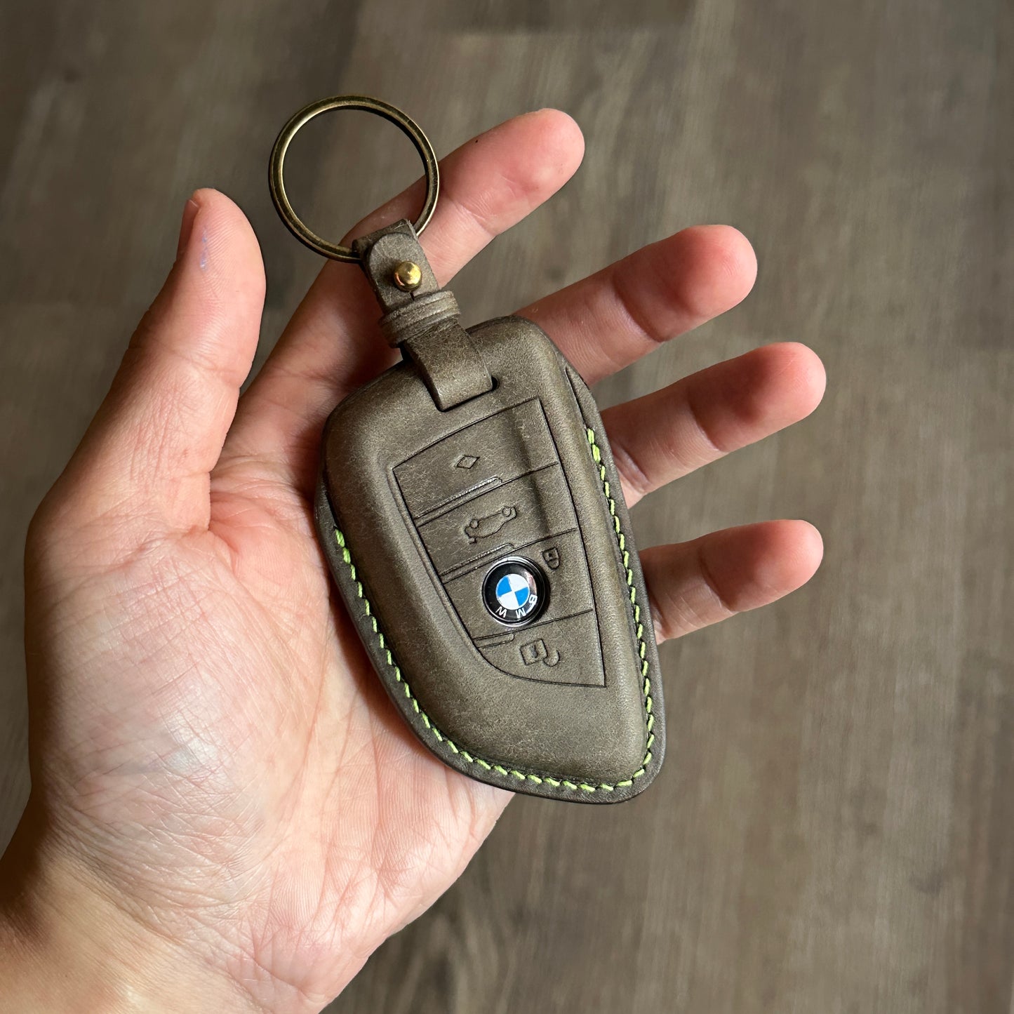 BMW key fob cover, Pueblo leather