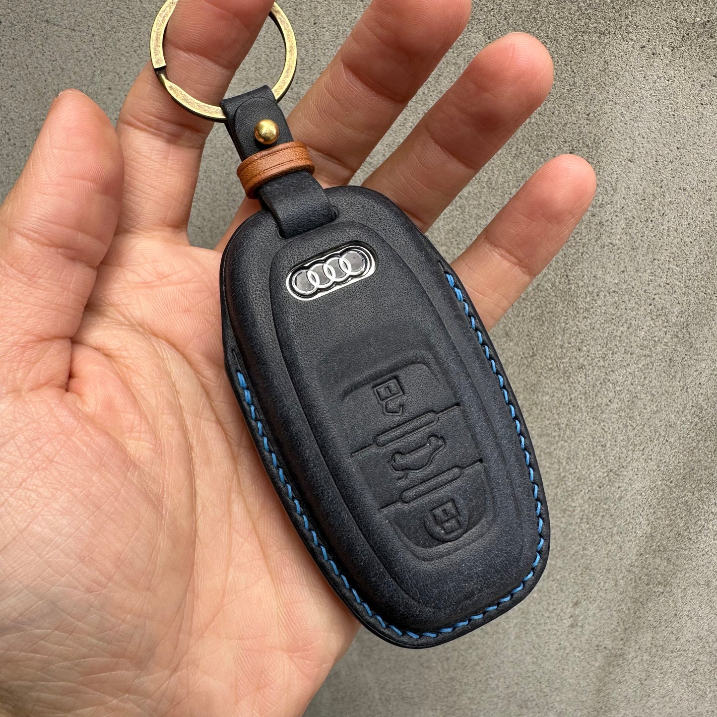 Audi key fob cover, Pueblo leather