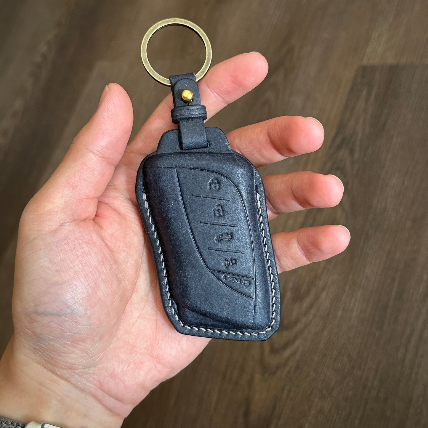 Lexus key fob cover, Pueblo leather