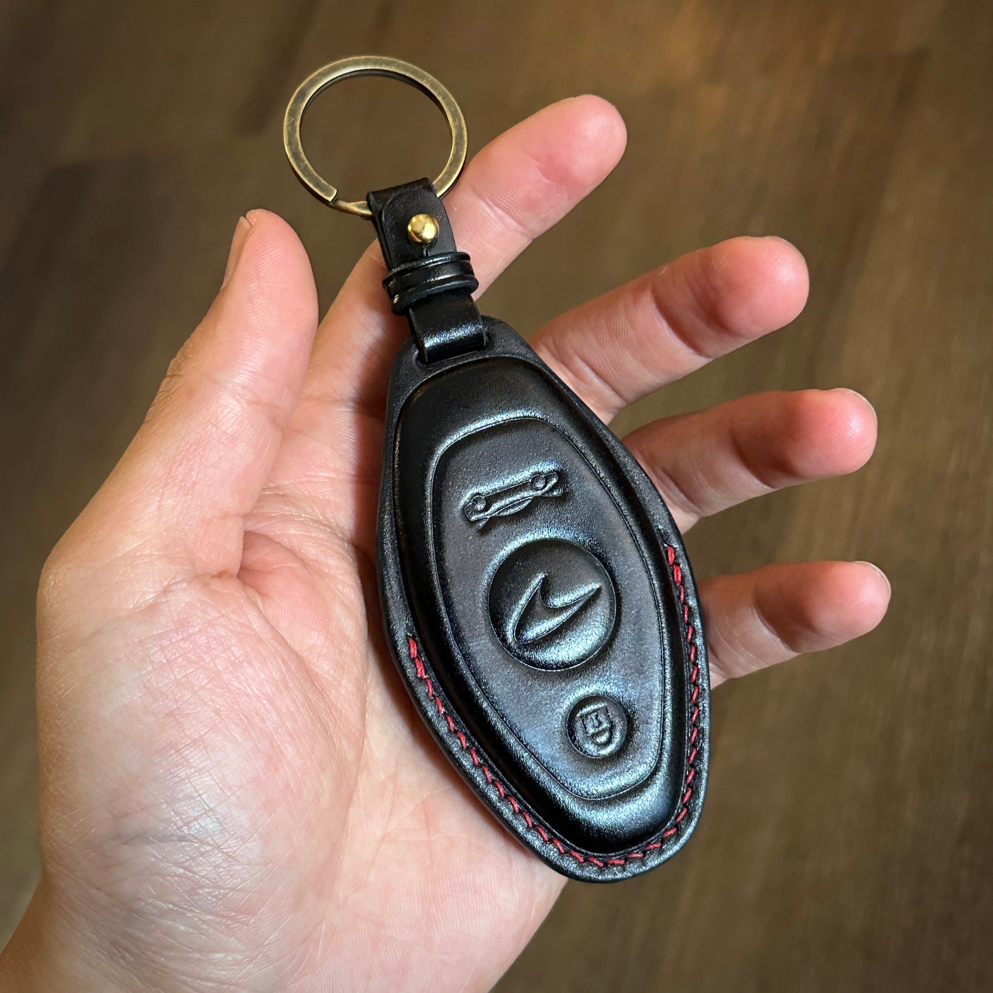 McLaren key fob cover, Shell Cordovan