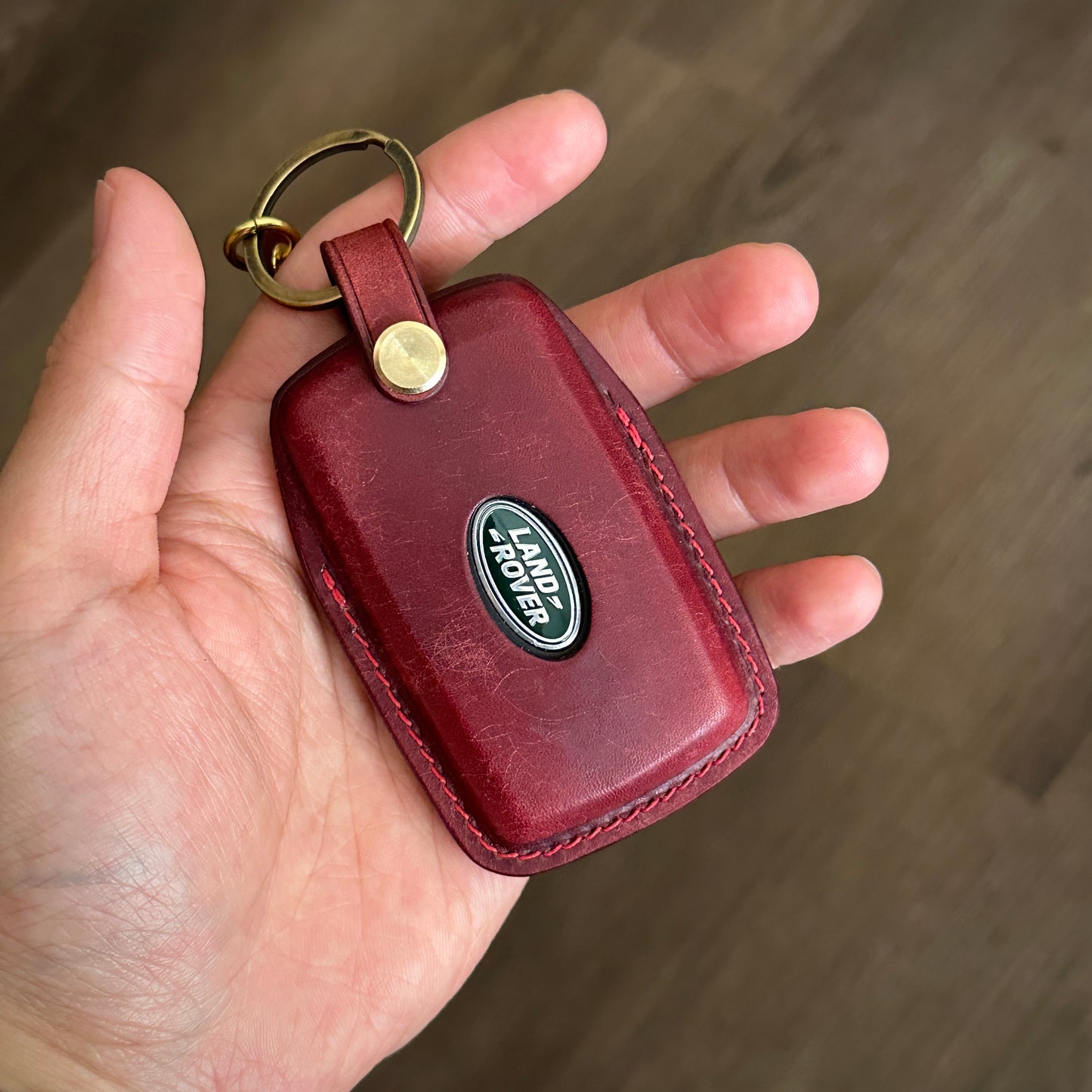 Land Rover key case, key fob cover, Pueblo leather