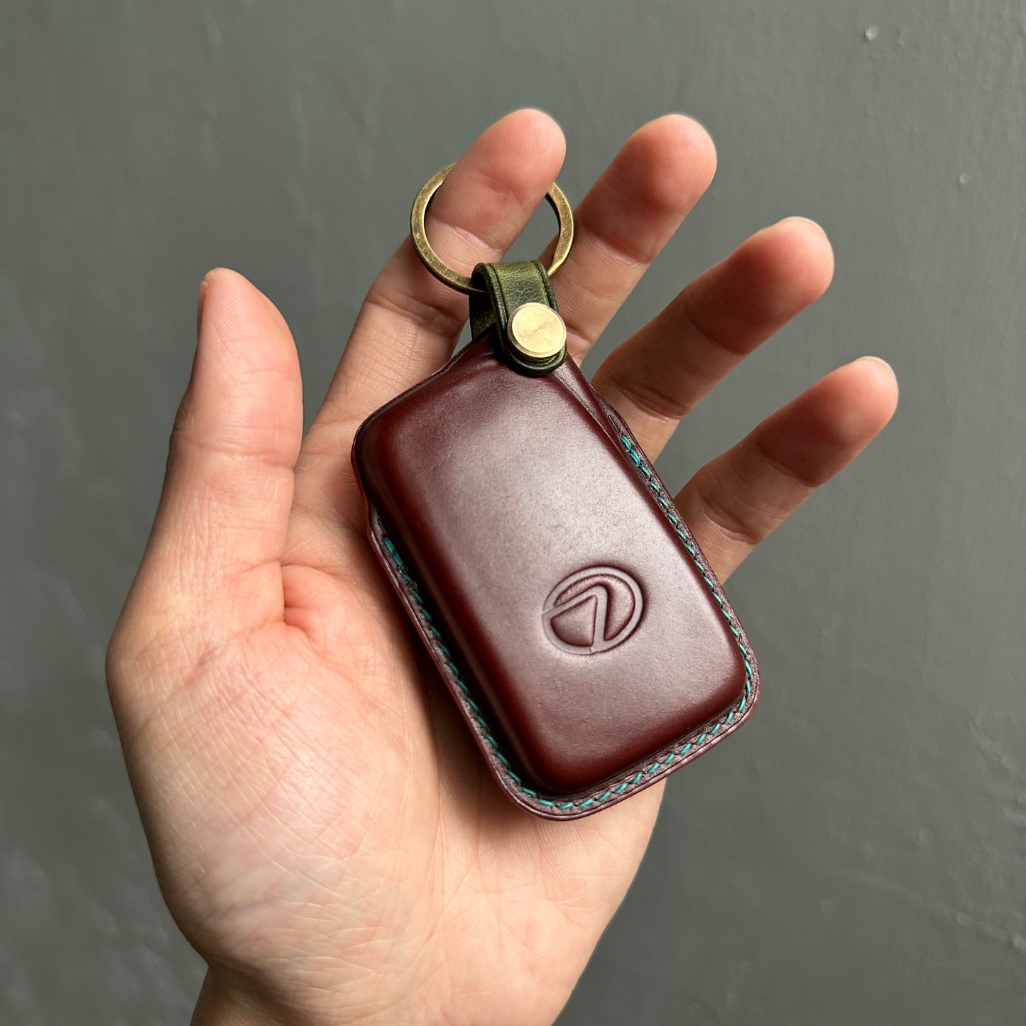 Lexus key fob cover, Shell Cordovan