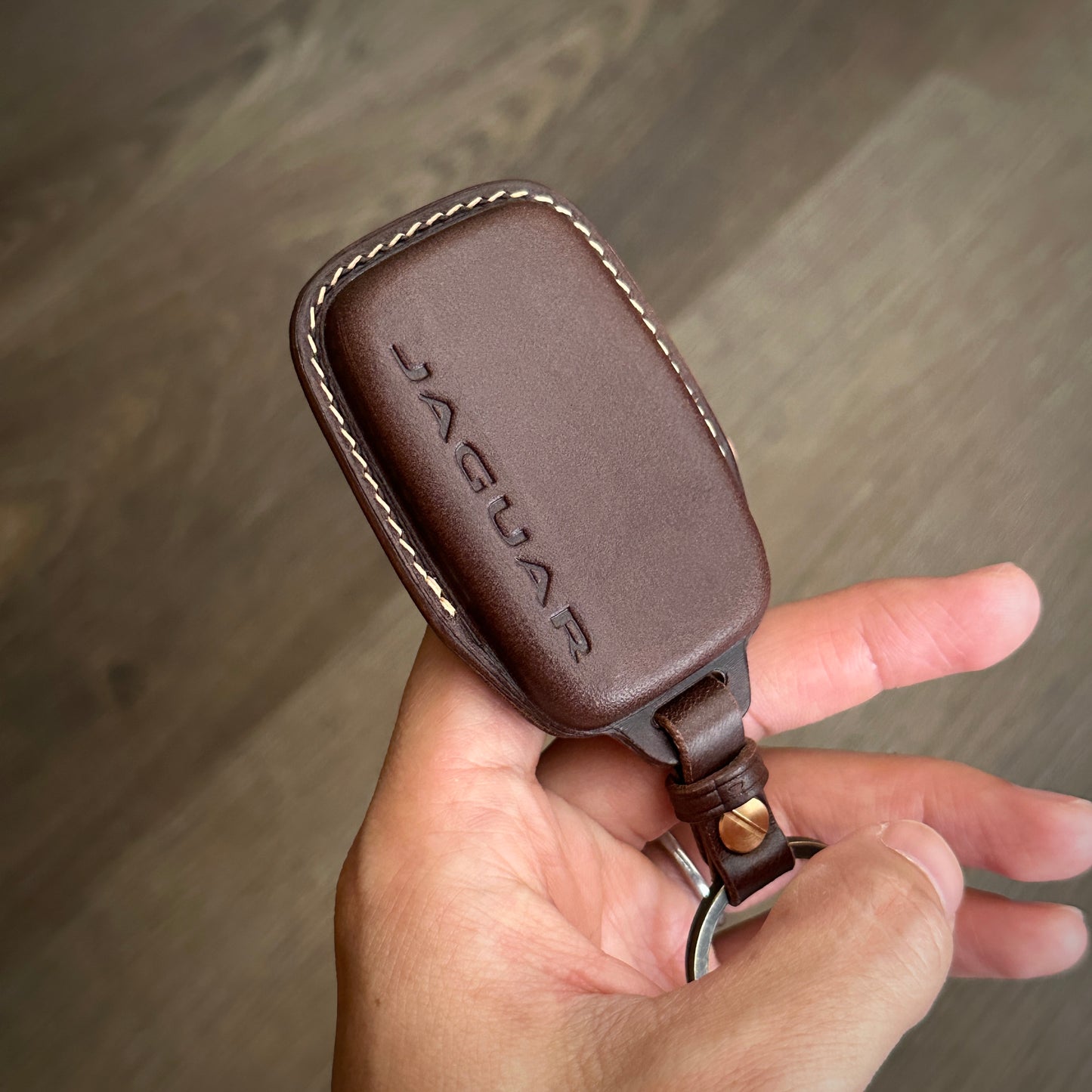 Jaguar key fob cover, Buttero Leather