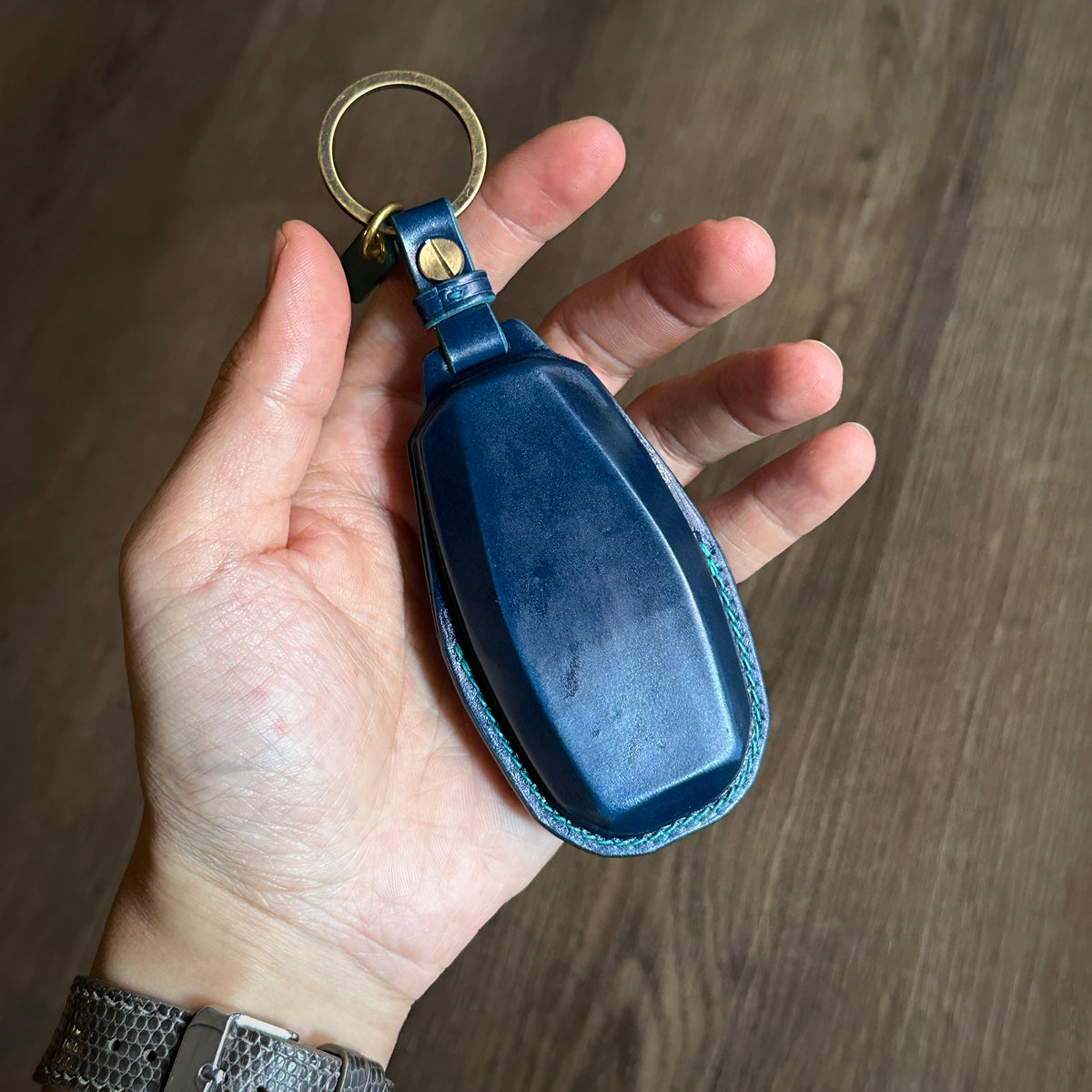 Aston Martin key fob cover, key case, Shell Cordovan