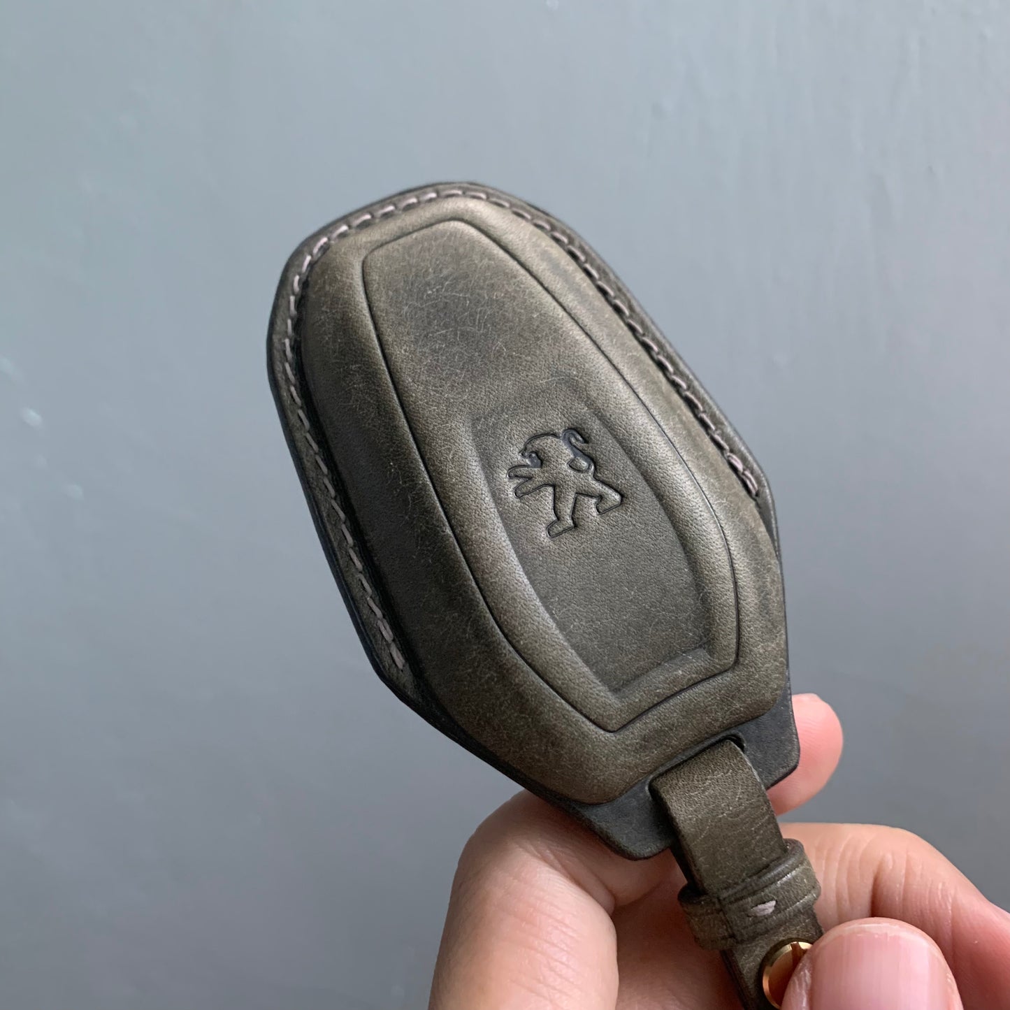 Peugeot key case, Pueblo leather