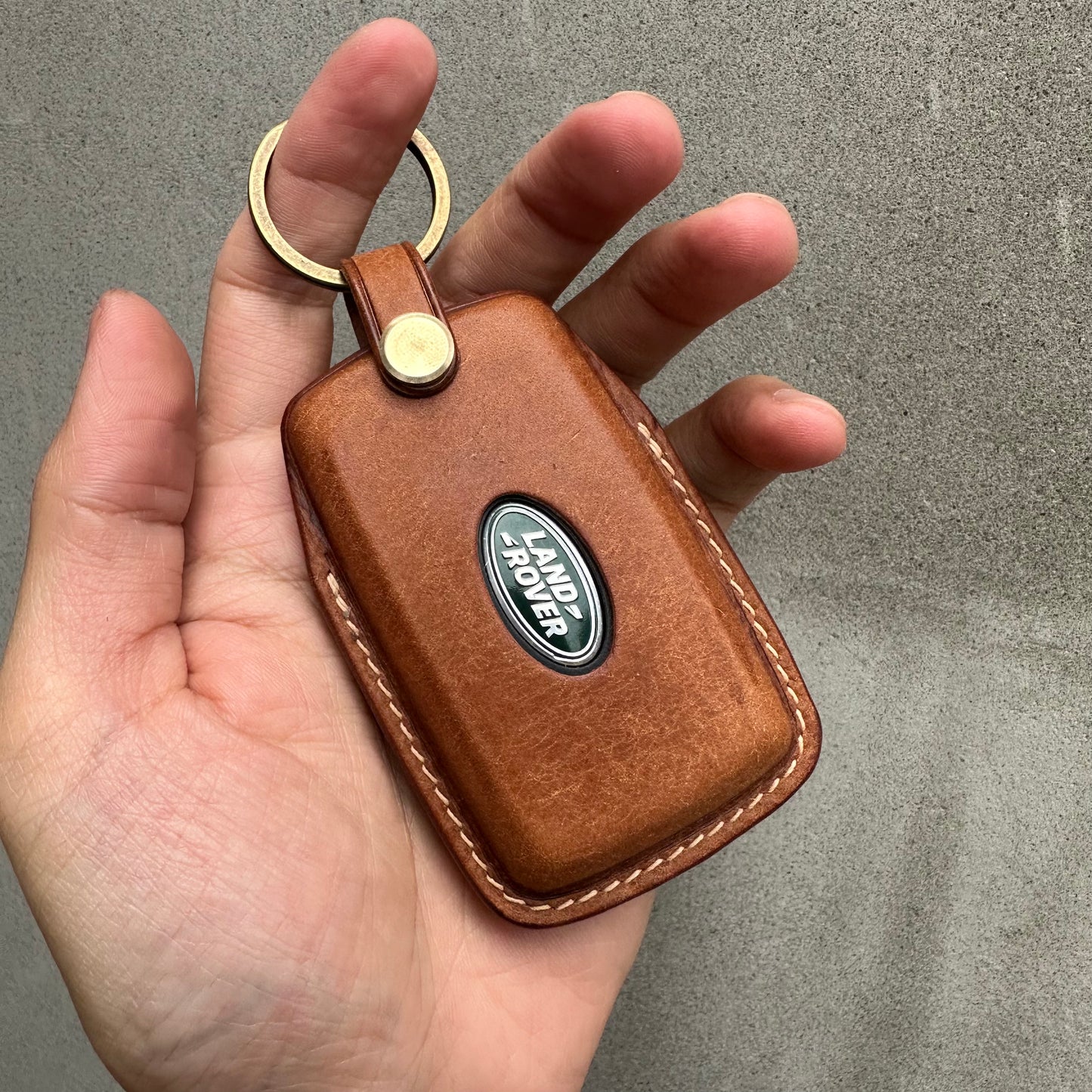 Land Rover key case, key fob cover, Pueblo leather