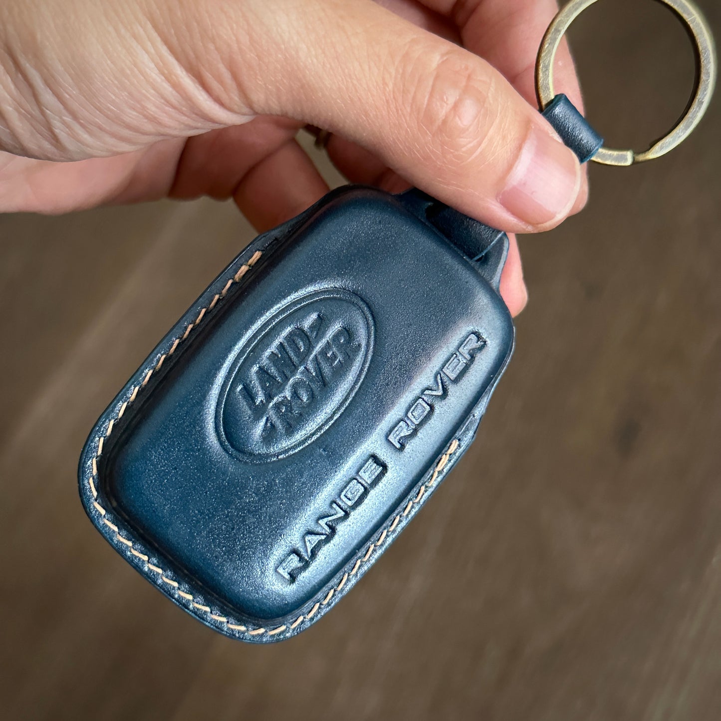 Land Rover key fob cover, Shell Cordovan