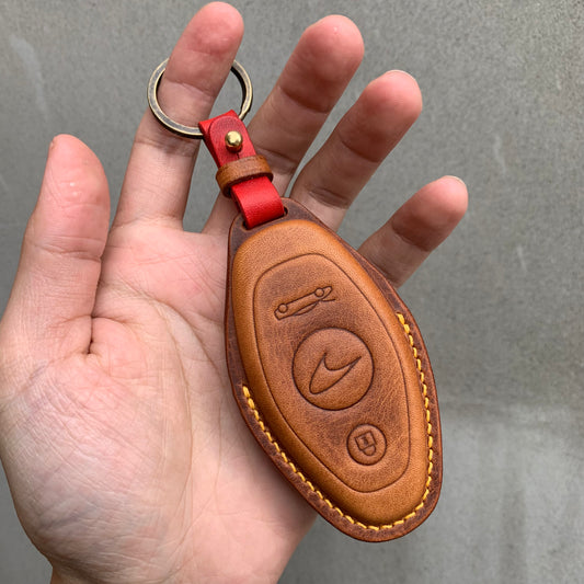 McLaren key fob cover, Wax leather